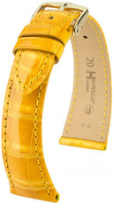 Correa de piel amarilla Hirsch London M 04207173-1 (Piel de aligátor) Hirsch Selection
