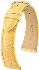 Correa de piel amarilla Hirsch London M 04266173-1 (Piel de lagarto) Hirsch Selection