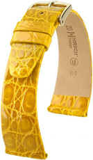 Correa de piel amarilla Hirsch Prestige M 02208172-1 (Piel de cocodrilo) Hirsch Selection