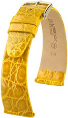 Correa de piel amarilla Hirsch Prestige M 02308172-1 (Piel de cocodrilo) Hirsch Selection
