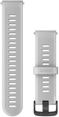 Correa Garmin Forerunner 745, silicona, blanca, hebilla negra