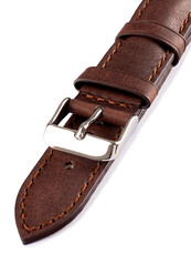 Correa unisex de piel marrón HYP-06-MORO