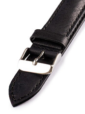 Correa unisex de piel negra HYP-06-NERO