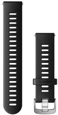 correa de silicona Garmin 20mm (para Forerunner 55, Venu, Venu Sq, Venu 2 plus), negro, Quick Release, 010-11251-9P
