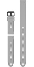 correa de silicona Garmin 26mm (para Garmin Fenix 8/7X/6X (51mm), Tactix etc.), gris, QuickFit, + parte alargada, 010-12904-00