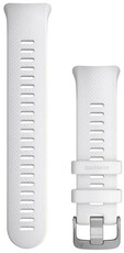 Correa Garmin Swim 2, silicona, blanca, hebilla gris