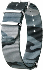 correa de nailon Hirsch Rush L 40406038-2, camuflaje/azul, camuflaje, longitud L, Quick Release