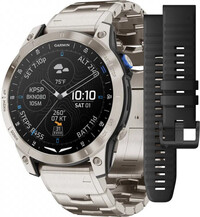 Garmin D2 Mach 1, Vented Titanium Bracelet (+ correa de repuesto)