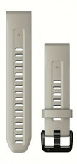 correa de silicona Garmin 20mm (para Garmin Fenix 8/7S/6S (43mm), etc.), beige, QuickFit, 010-13102-04