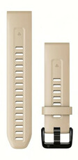 correa de silicona Garmin 20mm (para Garmin Fenix 8/7S/6S (43mm), etc.), beige, QuickFit, 010-13102-08