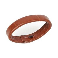 Correa de reloj de cuero marrón claro