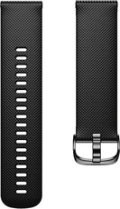 Correa de liberación rápida 22 mm, silicona, negra, hebilla negra, talla S (Garmin Venu, Forerunner 255, Vívoactive 4, etc.)