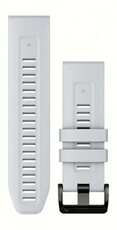 Correa QuickFit 22mm, silicona, blanca, hebilla negra(Garmin Fenix 7/6/5, Epix 2, MARQ, etc.)