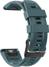 Correa QuickFit 26mm, silicona, azul, hebilla negra (Garmin Fenix 7X/6X/5X, Tactix, etc.)