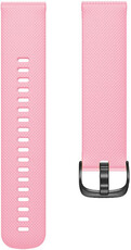 Correa de liberación rápida 20 mm, silicona, rosa, hebilla negra (Garmin Venu, Venu Sq, Venu 2 plus, etc.)