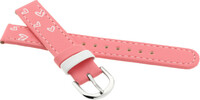 correa de cuero JVD RJ7201.2 15mm, rosa, infantil