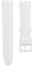 Correa unisex de silicona semitransparente para Swatch 19mm
