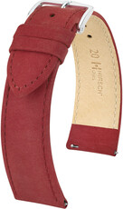 Correa de piel roja Hirsch Osiris Nubuk M 03433161-2 (Teletina)