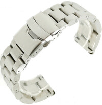 brazalete de acero inoxidable Ricardo Vacone, plateado