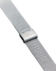 Pulsera de acero plateado Ricardo Barletta, milanesa