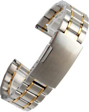 brazalete de acero inoxidable Ricardo Benevento, bicolor