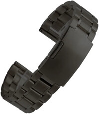 brazalete de acero inoxidable Ricardo Benevento, negro