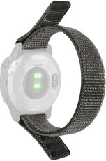 Correa 22mm, nylon, gris (Garmin Fenix 7/6/5 etc.)