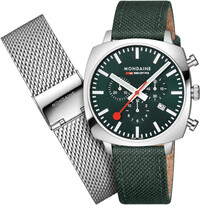 Mondaine Grand Cushion Quartz MSL.41460.LF.SET (+ tirador metálico de repuesto )