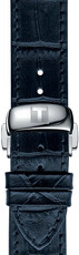 Correa de piel azul Tissot T852.032.781, 19mm
