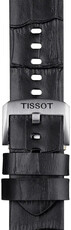 Correa de piel negra Tissot T852.046.775, 22mm