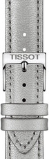 Correa de piel plateada Tissot T852.047.129, 16mm