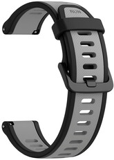 Correa de silicona Ricardo 20mm (para Garmin Venu, Venu Sq, Venu Sq 2, Venu 2 plus etc.), negra V5, Quick Release