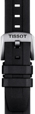 Correa de silicona negra Tissot T852.044.545, 20mm