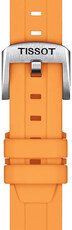 Correa de silicona naranja Tissot T852.047.452, 18mm