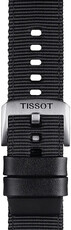 correa textil Tissot T852.046.769 22mm, negro, Quick Release