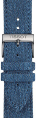 Correa textil azul Tissot T852.046.781, 22mm