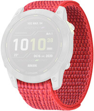 Correa de nylon Ricardo 22mm (para Garmin Fenix 7/6/5, etc.), roja