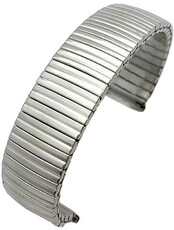 brazalete de acero inoxidable Ricardo Torrino, plateado, elástico