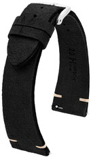 Correa de piel Hirsch Serro L 05564050-2, negra, piel de antílope, Edición limitada