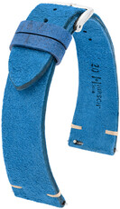 Correa de piel Hirsch Serro L 05564080-2, azul, piel de antílope, Edición limitada