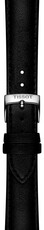 Correa de piel Tissot T852.050.319 18mm, negro, vegan, Quick Release
