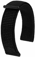 Correa textil Hirsch Vocem L 41409050-5, negro, velcro, longitud L, Quick Release