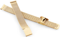 Correa de metal JVD RJ-TS69 17mm, oro, milanesa