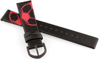 Correa de piel JVD JVDRJ7220.2 16mm, negra, niños