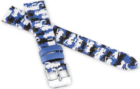 Correa de piel JVD RJ7219.1 16mm, azul, niños