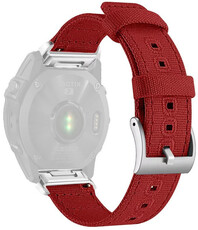 Correa de nailon Ricardo 22mm (pro Garmin Fenix 8/7/6 (47mm), Epix 2 aj.), rojo, QuickFit
