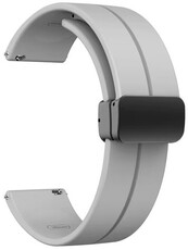 Ricardo Correa de silicona 22mm (para Amazfit Bip 5), gris, cierre rápido