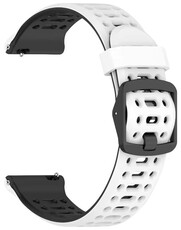correa de silicona Ricardo Pejo 22mm, White/Black, Quick Release