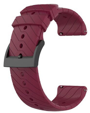 Correa de silicona Ricardo 24mm (para Suunto), roja, cierre rápido