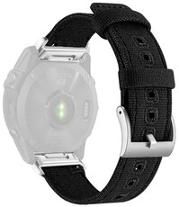 Correa de nailon Ricardo 26mm (pro Garmin Fenix 8/7X/6X (51mm), Tactix aj.), negro V5, QuickFit